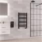 Corinium Round 800 x 500 Towel Rail Matt Black