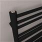 Corinium Round 800 x 500 Towel Rail Matt Black