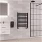 Corinium Round 800 x 600 Towel Rail Matt Black