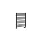 Corinium Round 800 x 600 Towel Rail Matt Black