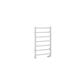 Tuscan Round 800 x 500 Towel Rail Gloss White