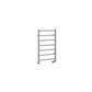 Tuscan Round 800 x 500 Towel Rail Matt Grey