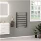 Tuscan Round 800 x 600 Towel Rail Matt Anthracite