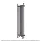 Lambourne 1800 x 420 Radiator Matt Anthracite