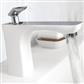 Helston Basin Mono Tap with Waste Matt Smooth White