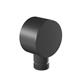 Round Outlet Elbow - Matt Smooth Black