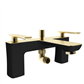 Helston BSM inc kit - Matt Smooth Black/Brushed Brass