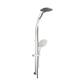 600mm Tall Fixed or Sliding Riser Kit with Multiple Function Shower Handset & Hose - Chrome