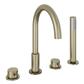 Meriden 4 Tap Hole Bath Shower Mixer Tap Brushed Brass