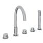 Meriden 5 Tap Hole Bath Shower Mixer Tap Chrome