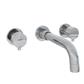 Meriden 3 Tap Hole Wall Mounted Bath Tap Set Chrome