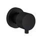 Meriden 3 Tap Hole Wall Mounted Basin Tap Set Matt Black