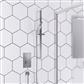 Shower Bundle with Concealed Valve & Rectangular Slider Rail Shower Kit - Chrome