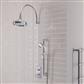 Shower Bundle with Traditional Concealed Valve, Round Shower Head, Swivel Arm, Outlet Elbow & Handset - Chrome